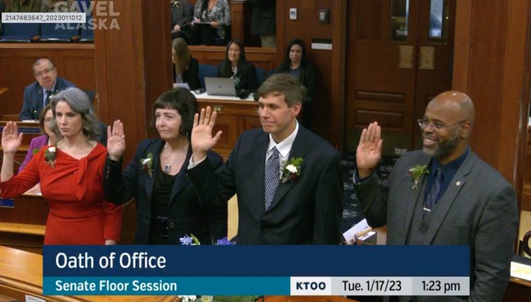 Senators sworn in, but Sen. Mike Shower no-show
