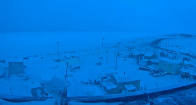 Daylight comes to Utqiagvik