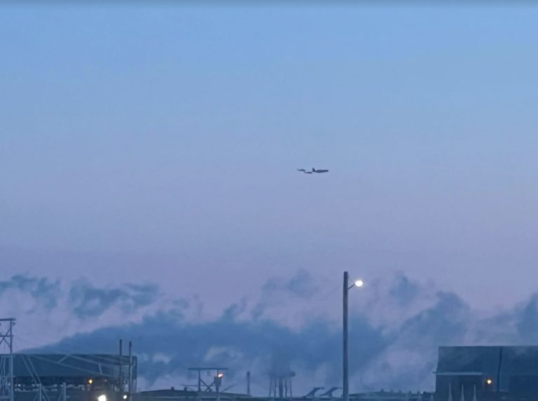 Exclusive: Video of military flight leaving Deadhorse