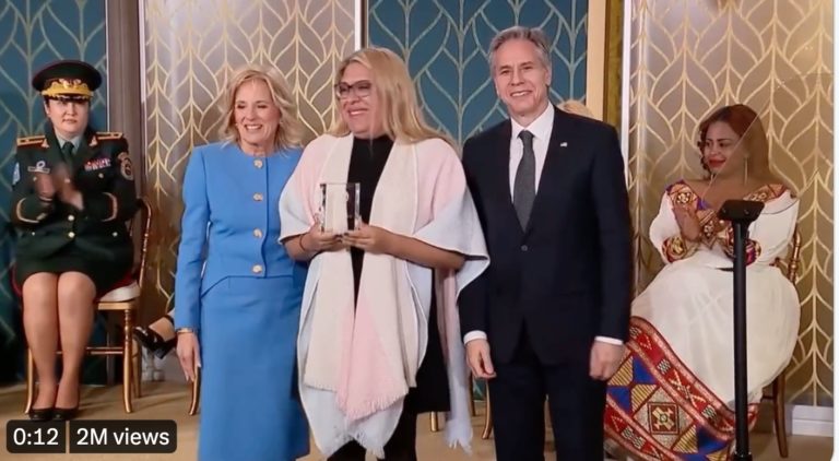 International Women of Courage Award goes to biological male