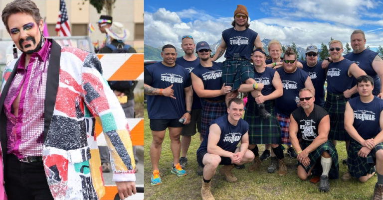 Tale of two weekends: Rainbows, men in tutus in Anchorage; physical prowess, men in kilts in Palmer