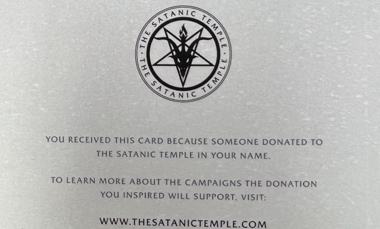 How low can they go? Sen. Shelley Hughes gets bizarre thank you letter from Satanic Temple in Salem, Mass.