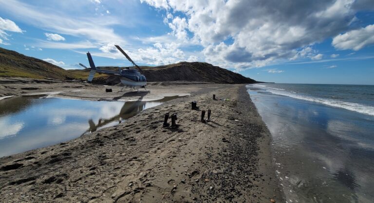 Geologists and pilot doing sand and gravel surveys near Point Lay die in copter crash near Wainwright
