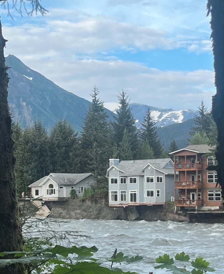 Video: Watch as house falls into Mendenhall River in Juneau