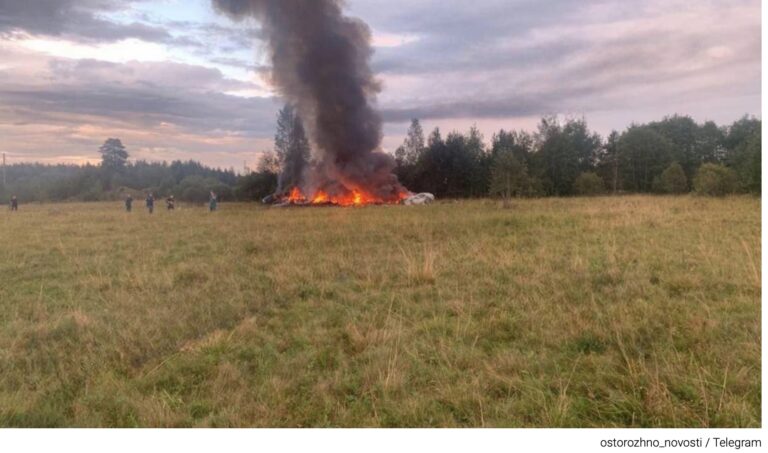 Prigozhin was on passenger list of plane crash north of Moscow