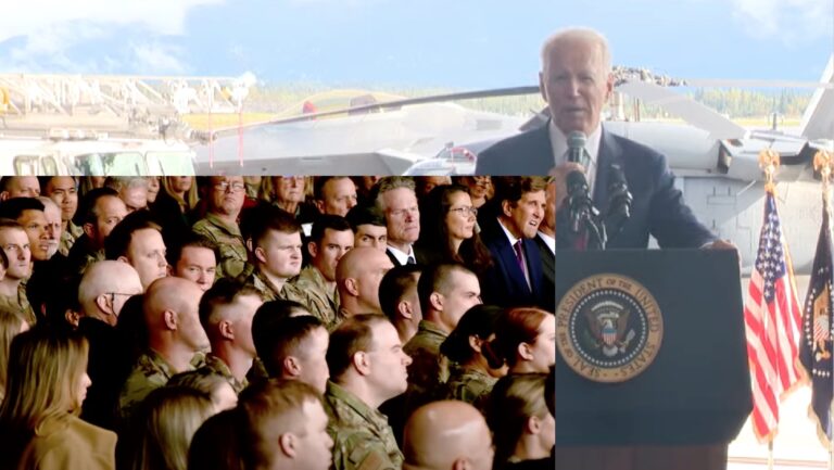 Biden gives remarks in Anchorage