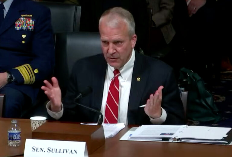 Peltola a no-show as House Homeland Security Committee takes testimony from Sen. Sullivan on Arctic, Coast Guard, and national security