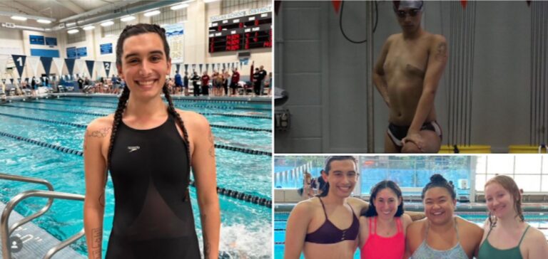 Another switched-up male swimmer sets a college record on a women’s team