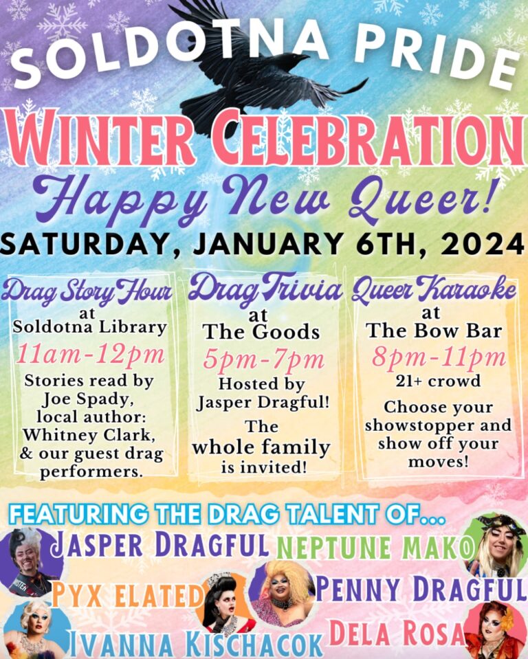 Soldotna starts off year with drag queen ‘Ivanna Kishakock,’ drag queen story hour at library