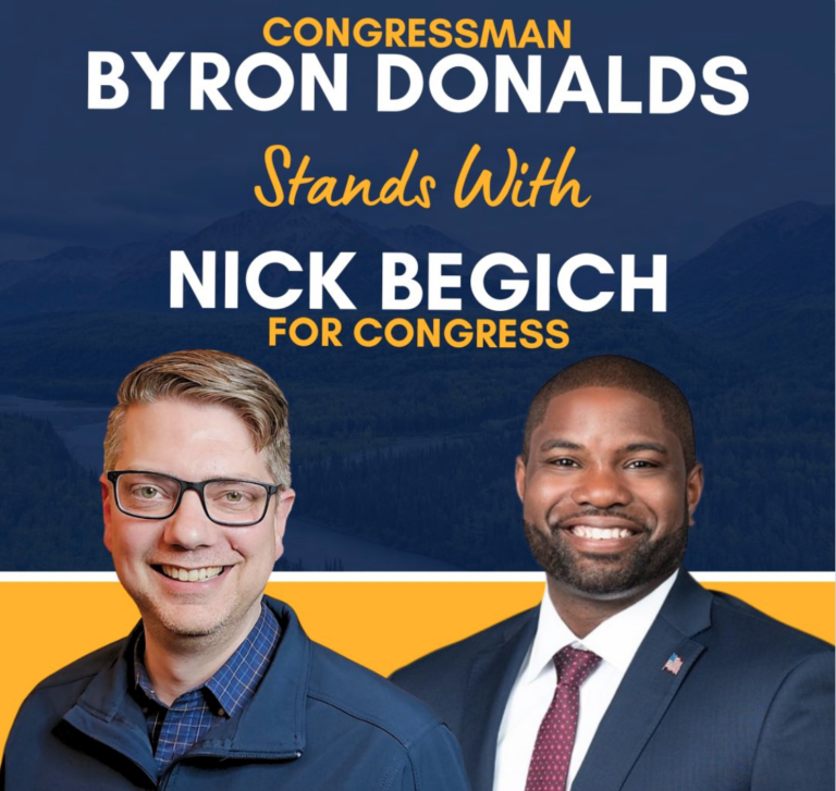 Congressional candidate Nick Begich picks up big endorsement: Congressman Byron Donalds
