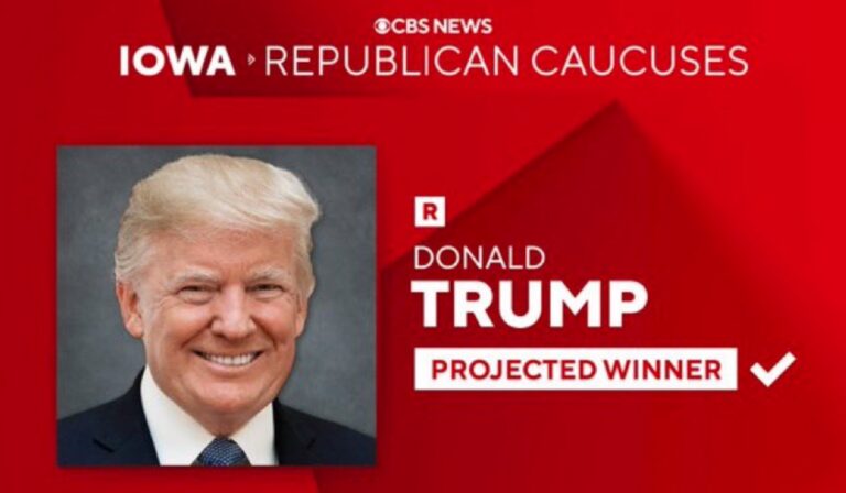 Trump wins Iowa: 53% … and counting