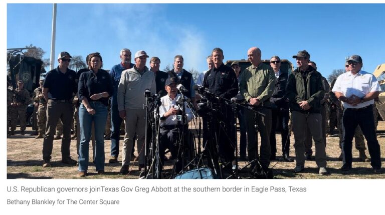Republican governors join Abbott at Texas border