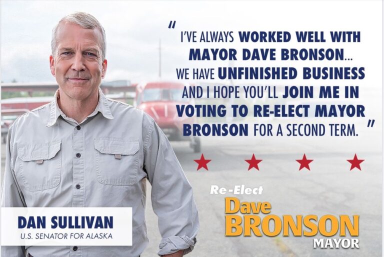 Breakthrough for Bronson: U.S. Sen. Dan Sullivan endorses him for mayor