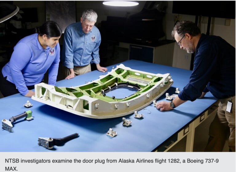 Door plug disaster: NTSB blames Boeing and FAA for Alaska Airlines Flight 1282 incident