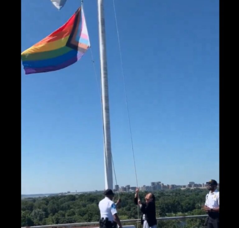 Department of Interior Sec. Haaland raises ‘pride flag’ over federal property in advance of Pride Month