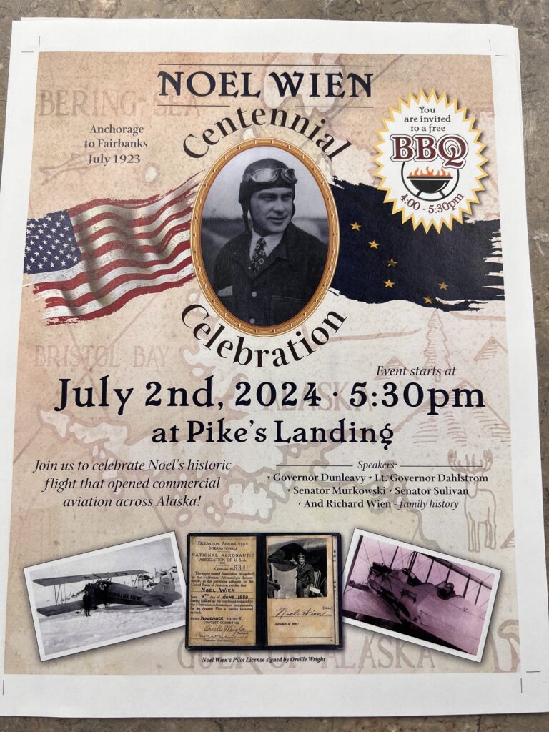 Celebration: Anniversary of Wien’s historic flight from Anchorage to Fairbanks
