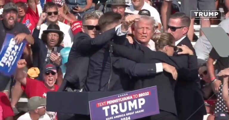 Breaking: Assassination attempt against Trump leaves him bloodied but determined