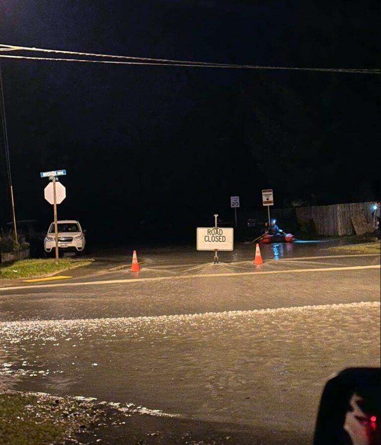 Juneau’s Mendenhall River crests, now levels starting to drop as daylight reveals widespread damage