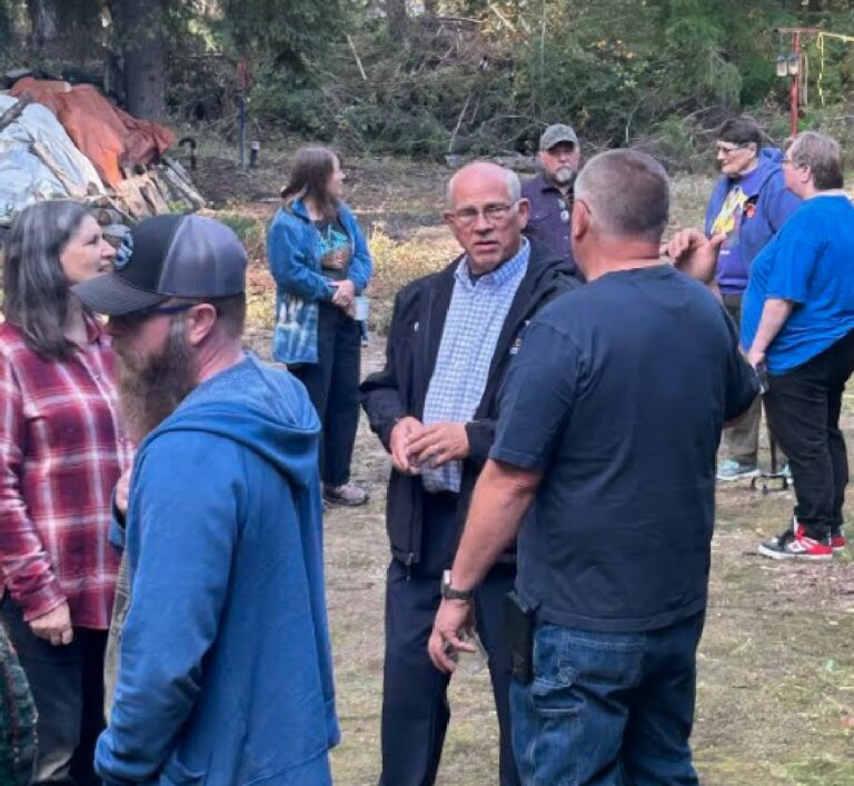An evening in Goldhill neighborhood of Fairbanks with a bonfire, hot dogs, and political problem-solving