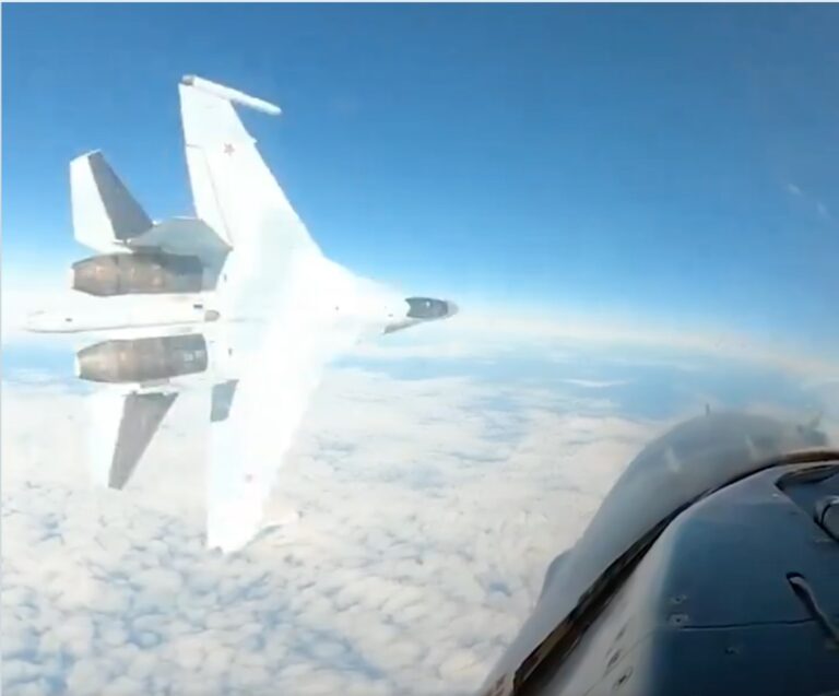 Watch video: Russian jet nearly peels the paint from Air Force jet as it buzzes by near Alaska airspace