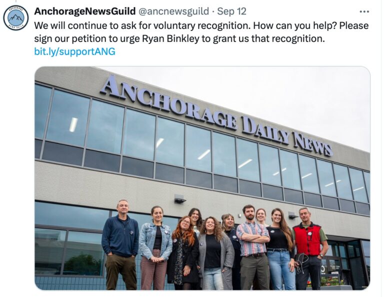 One election result known already: Anchorage Daily News reporters vote to unionize