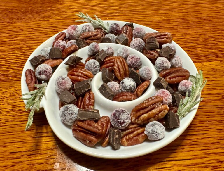 Foodies and foragers: Frosted Holiday Mix with Twigs