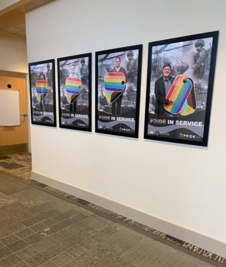 VA office in Anchorage features gay-pride posters. Is this a violation of the president’s executive orders?