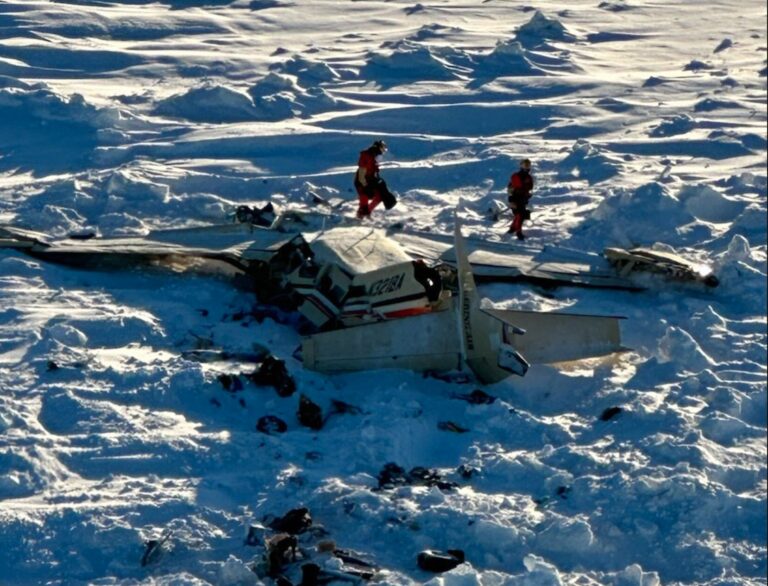Plane wreckage found on Norton Sound ice