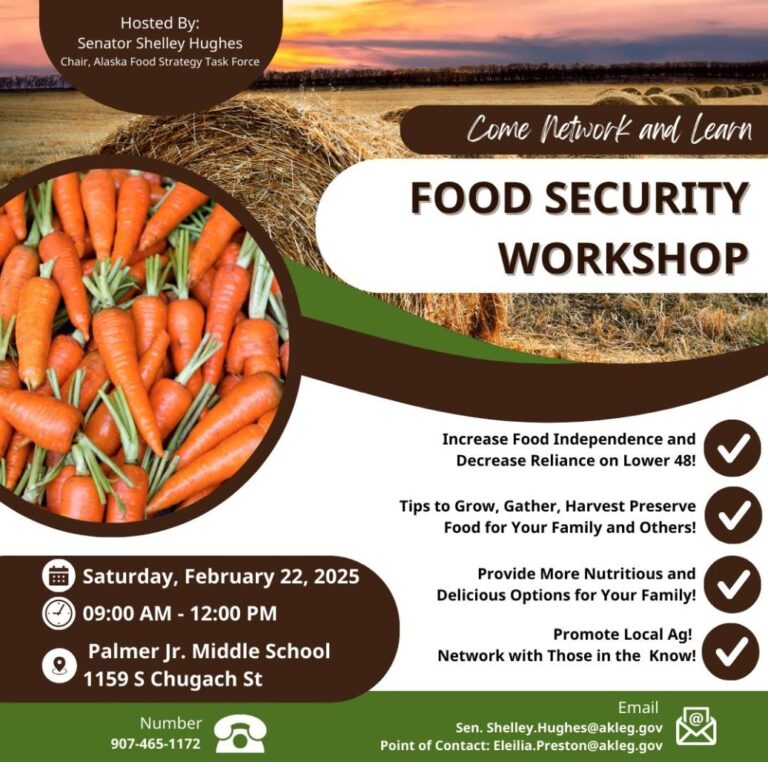 Sen. Hughes hosts food security workshop in Palmer