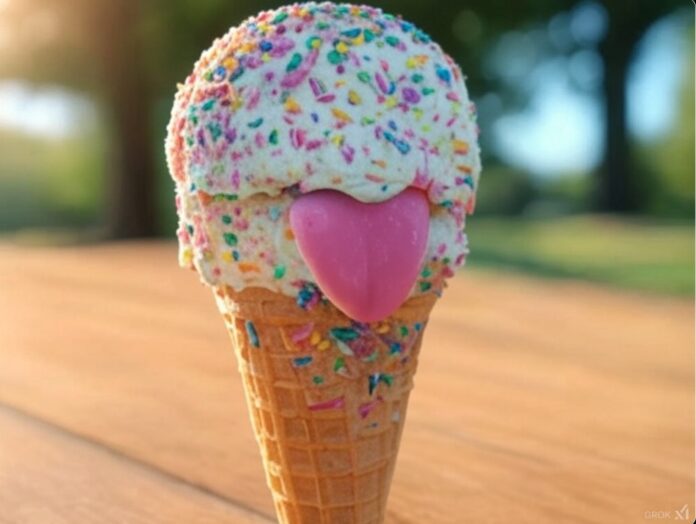 self-licking ice cream cone