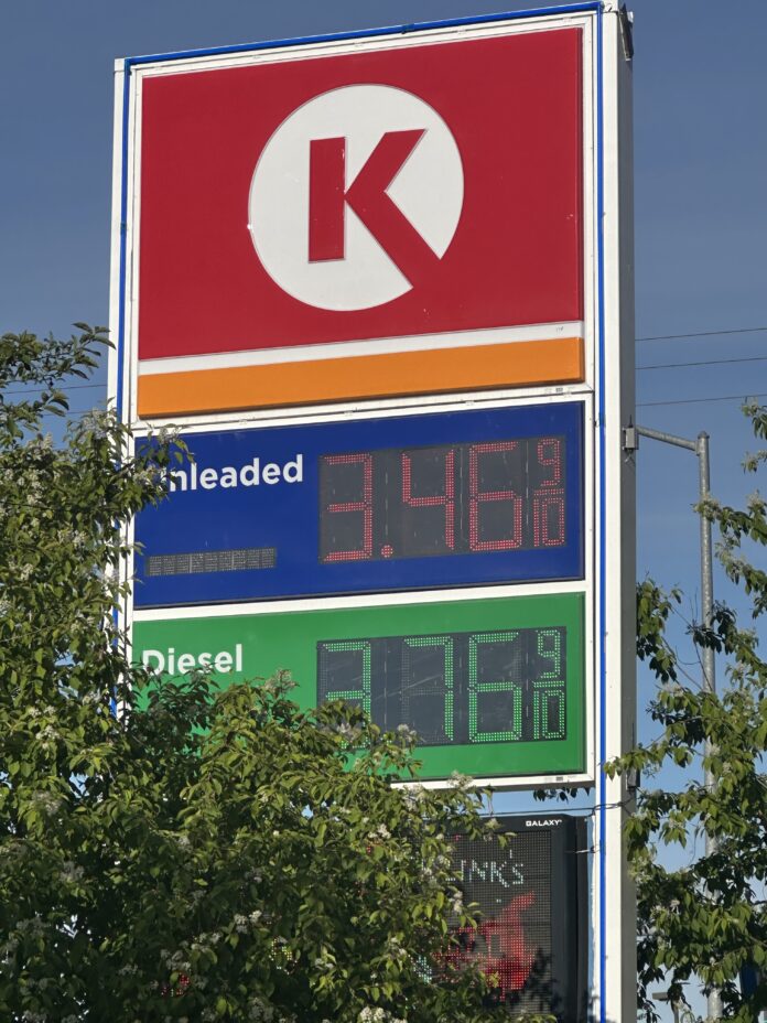 Circle K gas on May 29, 2025 in Anchorage