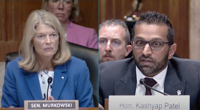 Murkowski gets onboard with Team Patel, the man she tried to block for FBI director