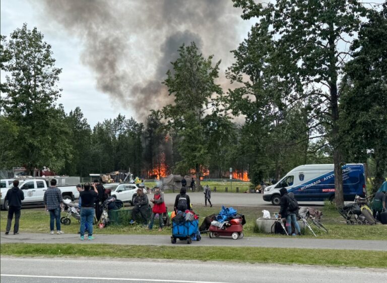 Anchorage workers removed 744,000 pounds of vagrant encampment debris from Davis Park — the weight of a fully loaded Boeing 747-400