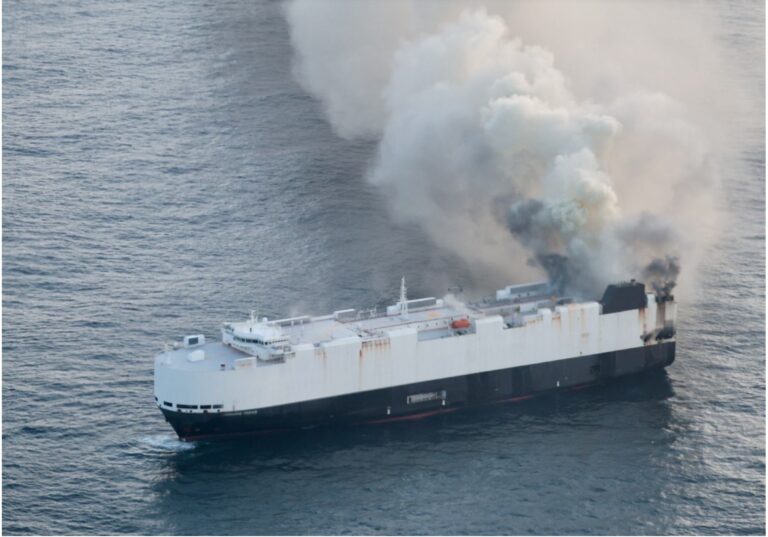 Car carrier Morning Midas sinks in North Pacific after weeks-long fire