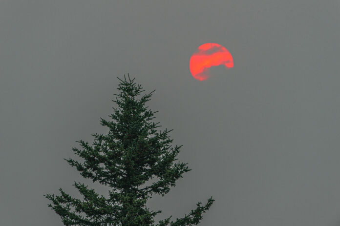smoky skies in Fairbanks June 23, 2025