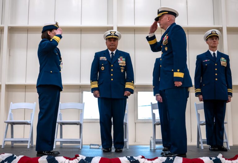 Coast Guard Arctic District welcomes new commander in Juneau ceremony