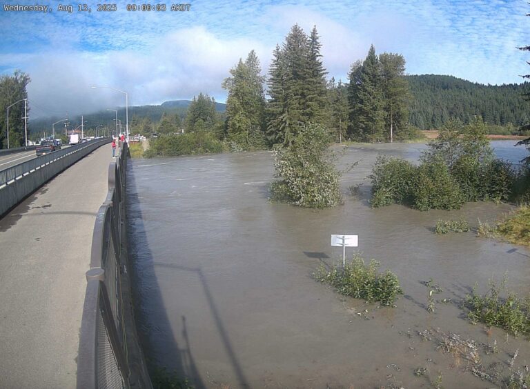 Glacier’s dam burst severed fiber line, leaving Haines, Skagway with weak or no cell phone service