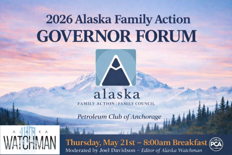 Governor Forum This Thursday, Moderated by Joel Davidson, Hosted by Alaska Family Action