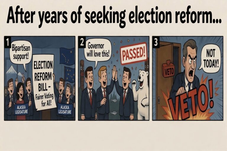 Dunleavy Vetoes SB 64, Denies Alaskans Needed Election Reform