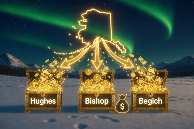 Hughes, Bishop, Begich Rank Top 3 Candidates for Governor with Highest In-State Patronage