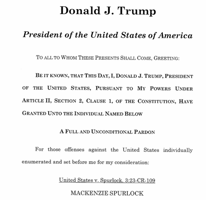 pardon of Mac
