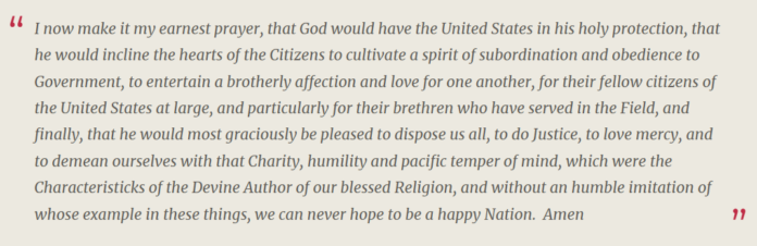 Washington prayer