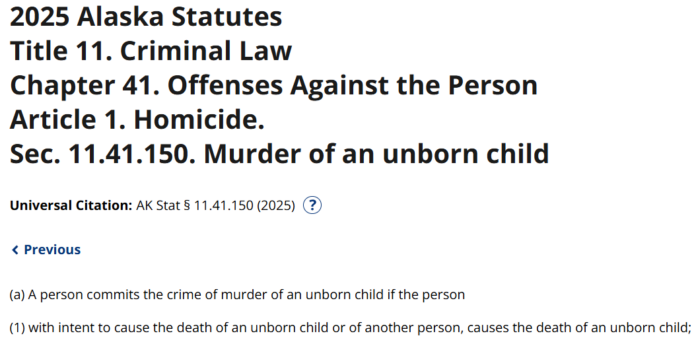 murder of an unborn child