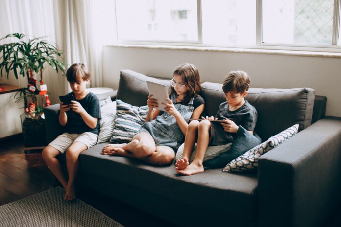 kids on screens