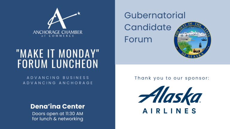 Anchorage Chamber of Commerce hosts governor forum Oct 5